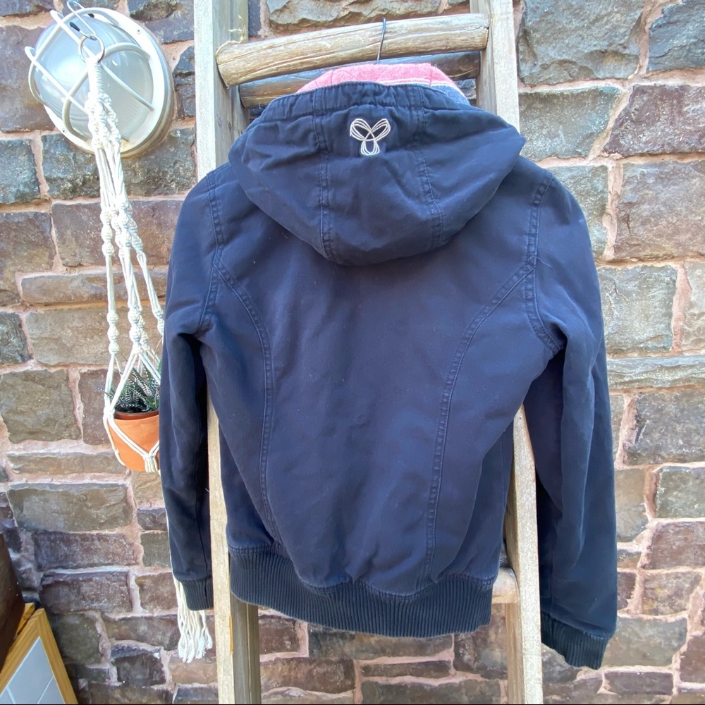 ✨TNA ARTIZIA BOMBER FLANNEL LINED WINTER JACKET WITH DETACHABLE HOOD XS - Picture 3 of 15